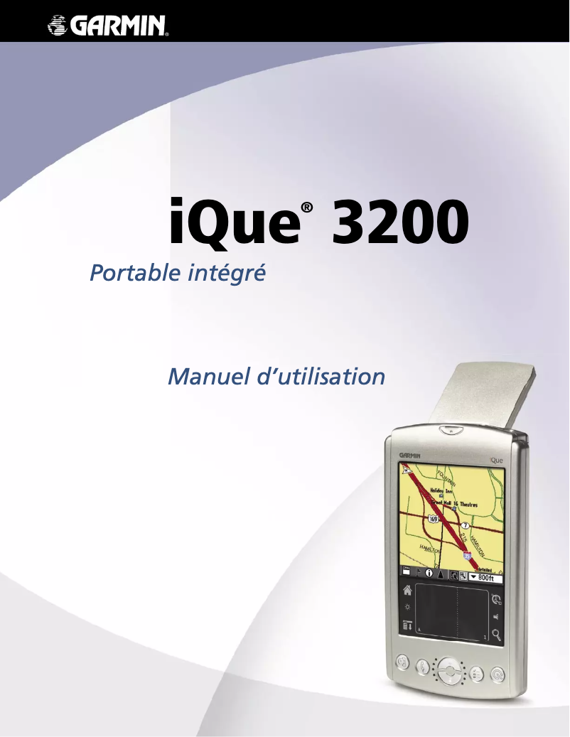 Image de la première page du manuel de l'appareil IQue 3200
