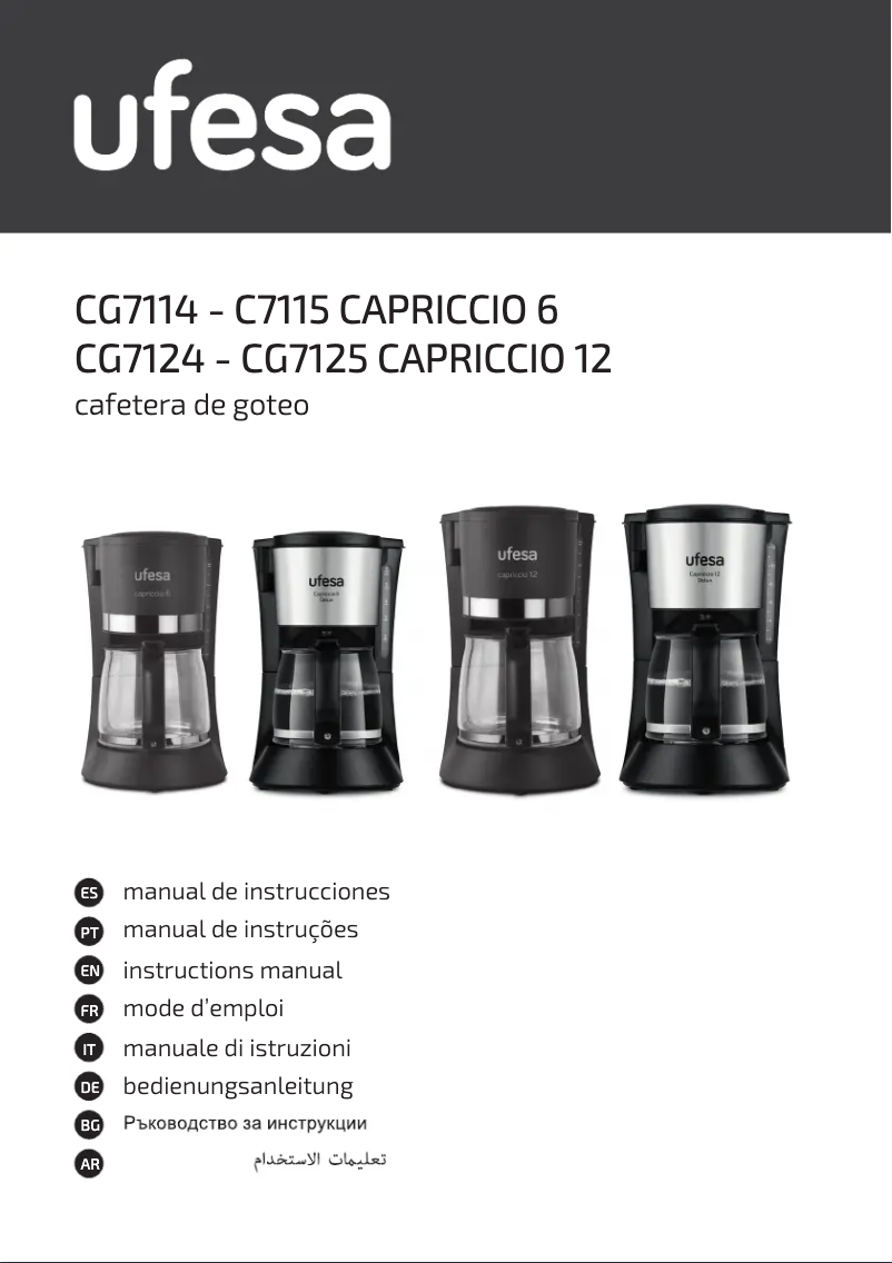 Image de la première page du manuel de l'appareil Capriccio 6