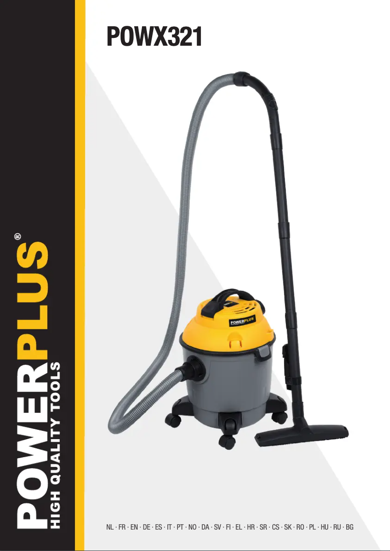 Image de la première page du manuel de l'appareil POWX321