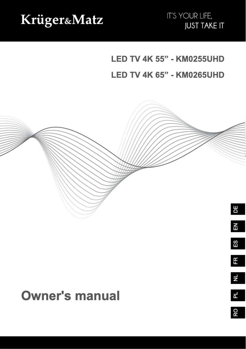 Page 1 de la notice Manuel utilisateur Krüger&Matz KM0255UHD