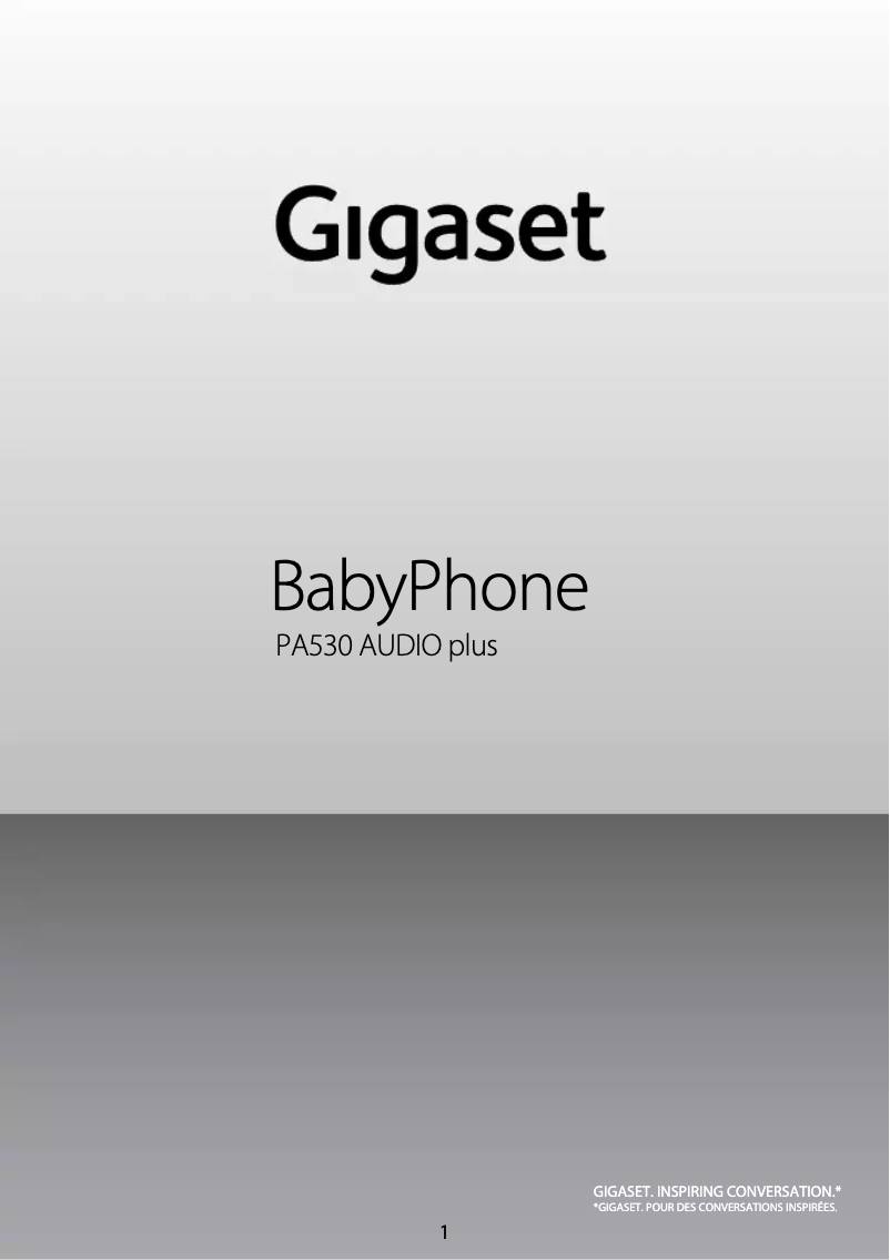 Page 1 de la notice Manuel utilisateur Gigaset PA530 Audio Plus