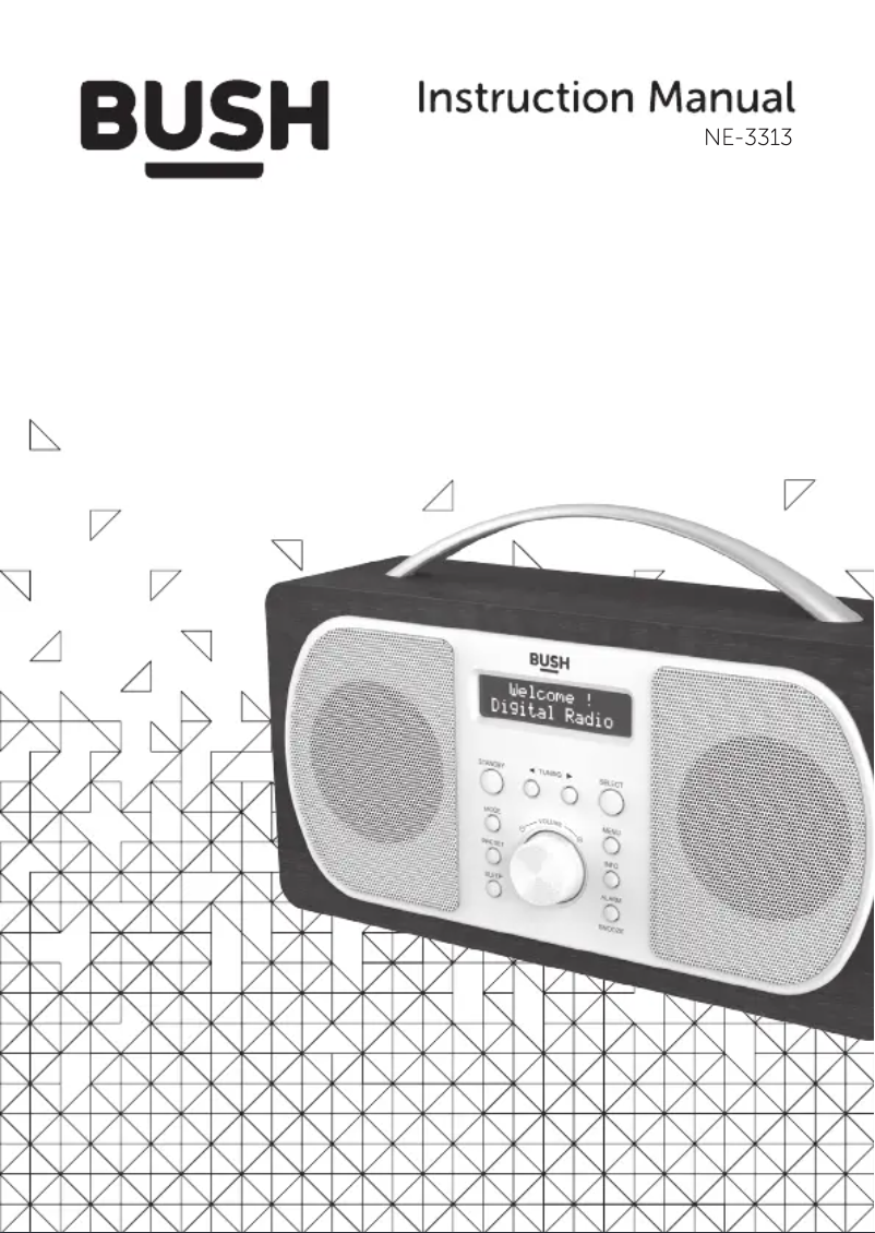Page 1 de la notice Manuel utilisateur Bush NE-3313