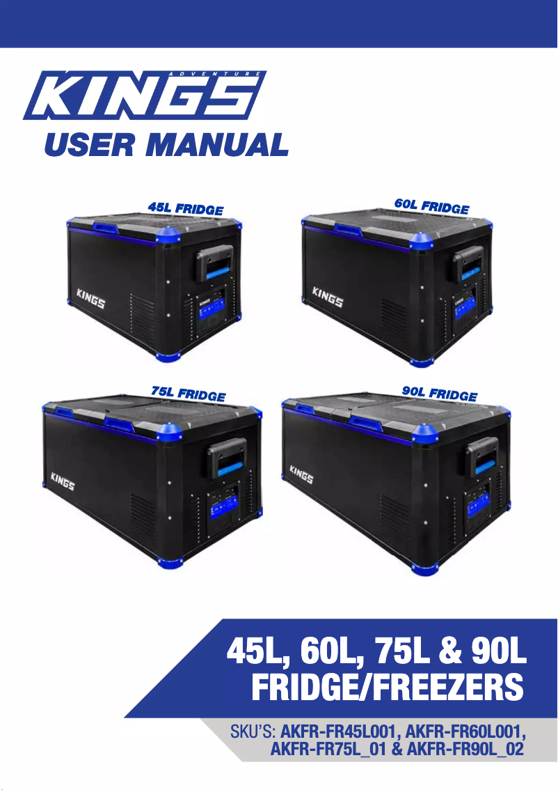 Page 1 de la notice Manuel utilisateur Adventure Kings KFR-FR75L_01