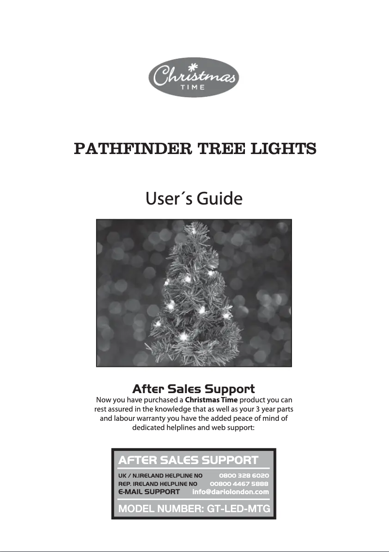 Página 1 del manual Manual de usuario Christmas Time GT-LED-GS-36