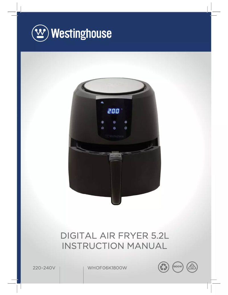 Page 1 de la notice Manuel utilisateur Westinghouse WHOF06K