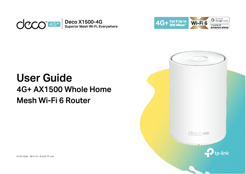 Page 1 de la notice Manuel utilisateur TP-Link Deco X1500-4G