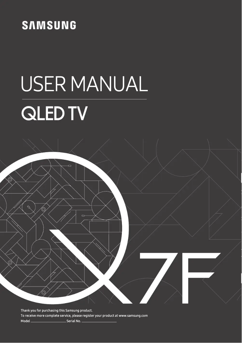 Page n°1 - Manuel utilisateur Samsung GQ75Q7FNGT