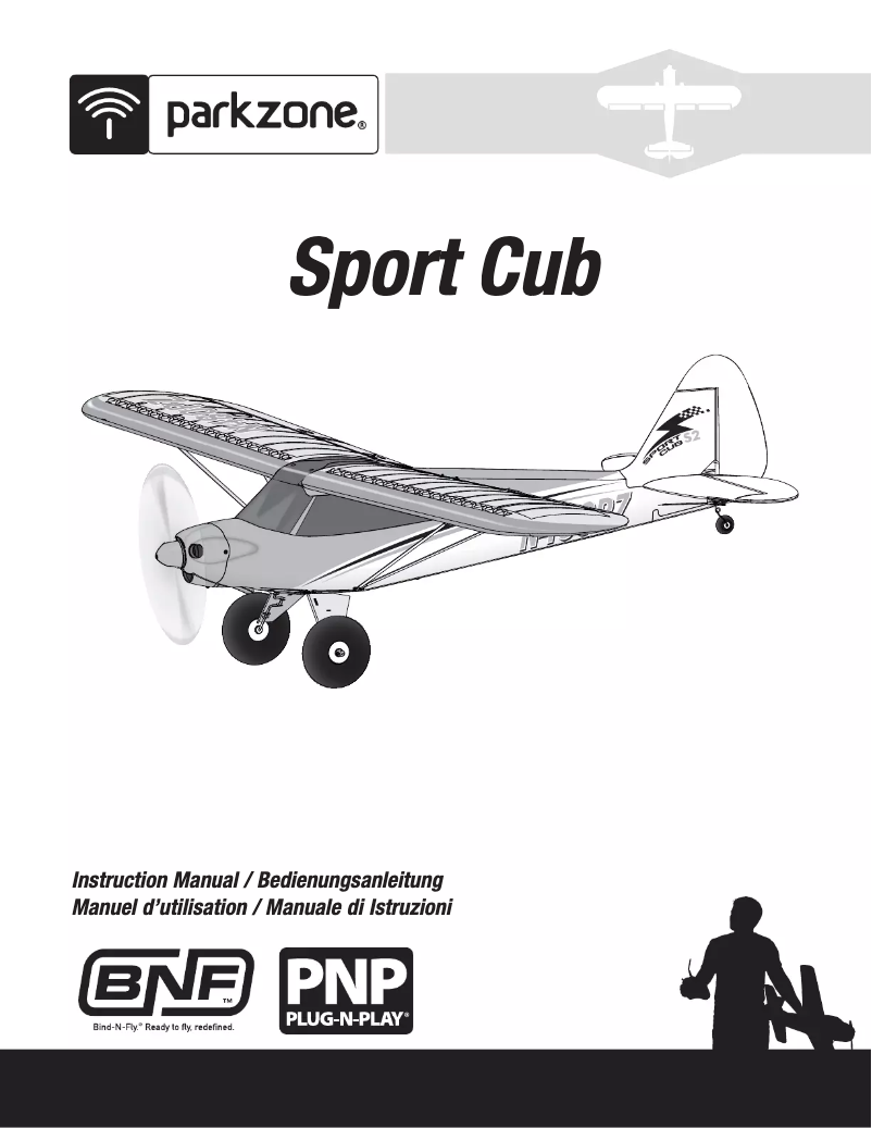 Page 1 de la notice Manuel utilisateur ParkZone Super Cub PNP