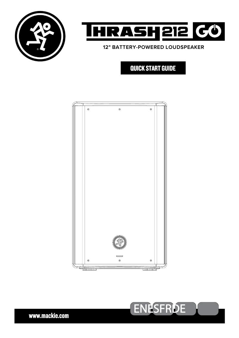 Page n°1 - Guide de démarrage rapide Mackie Thrash212 GO