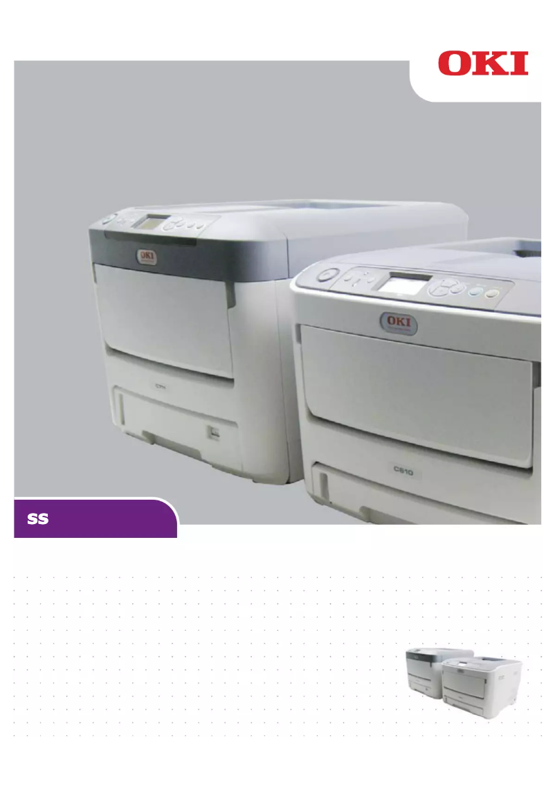 Page n°1 - Manuel utilisateur OKI C712n