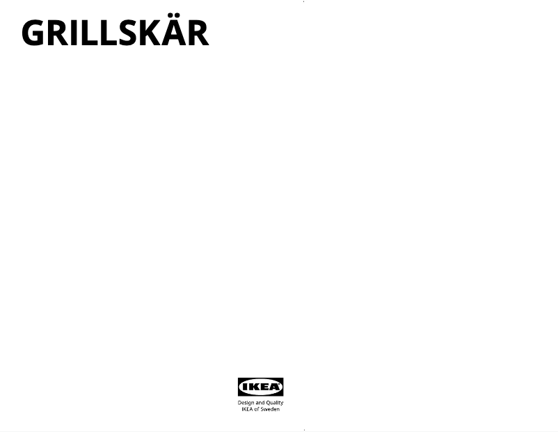 Page 1 de la notice Manuel utilisateur Ikea GRILLSKÄR 704.889.12