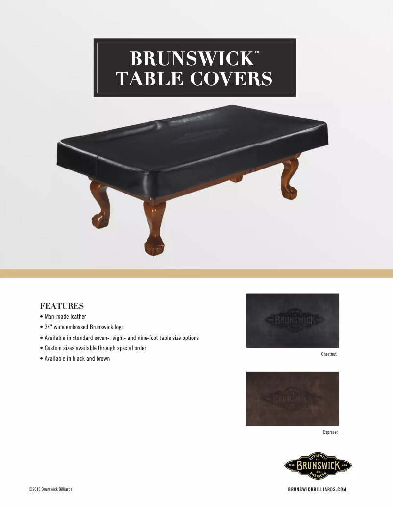 Page n°1 - Manuel utilisateur Brunswick CCVR8-BRND-BK2-SC-01