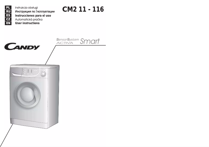 Page n°1 - Manuel utilisateur Candy CM211-116