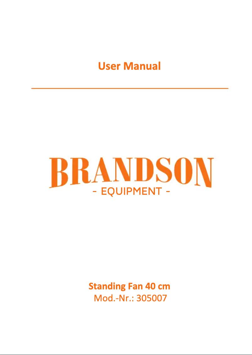 Image de la première page du manuel de l'appareil 305007