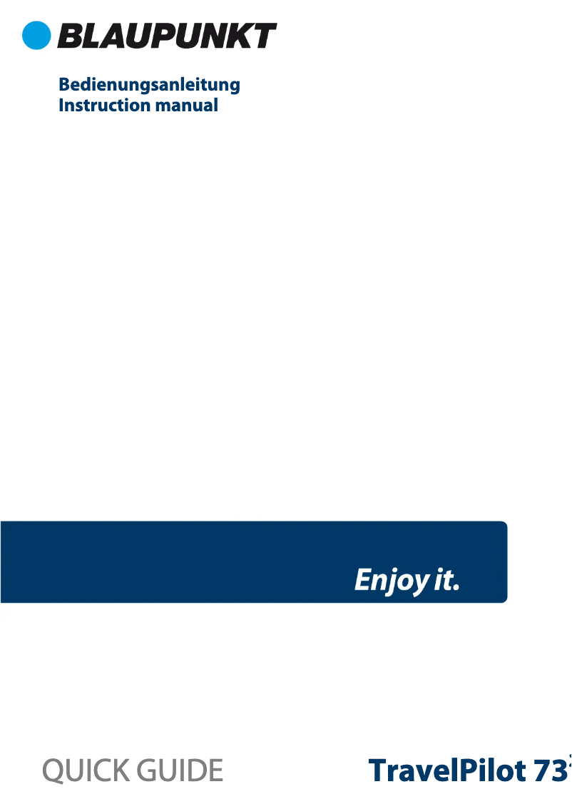 Image de la première page du manuel de l'appareil TravelPilot 74²