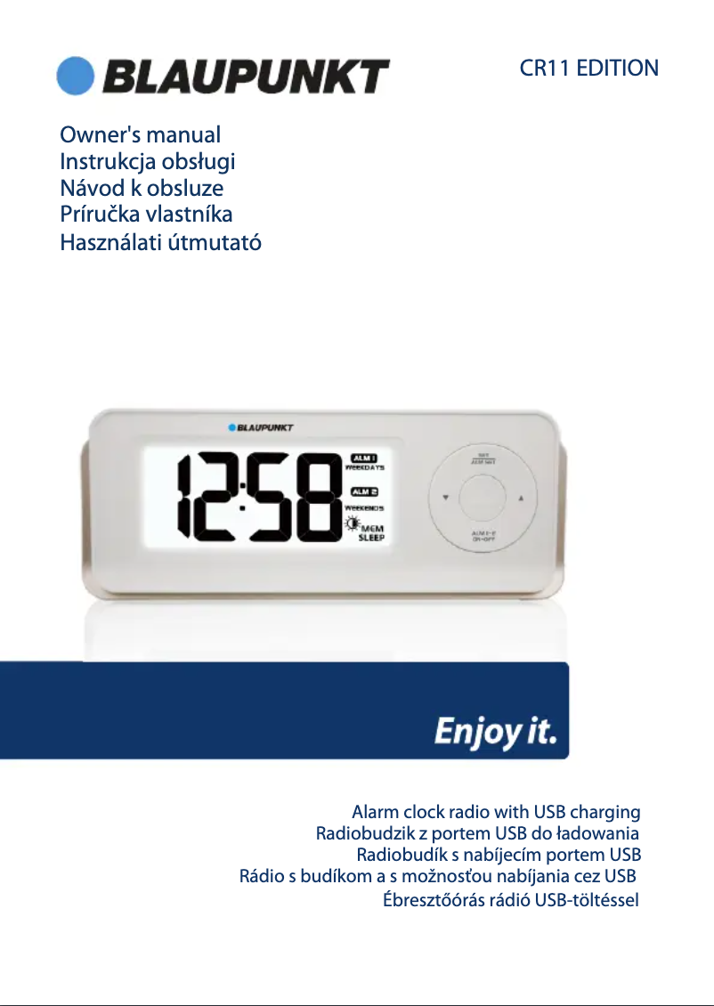 Page 1 de la notice Manuel utilisateur Blaupunkt CR11