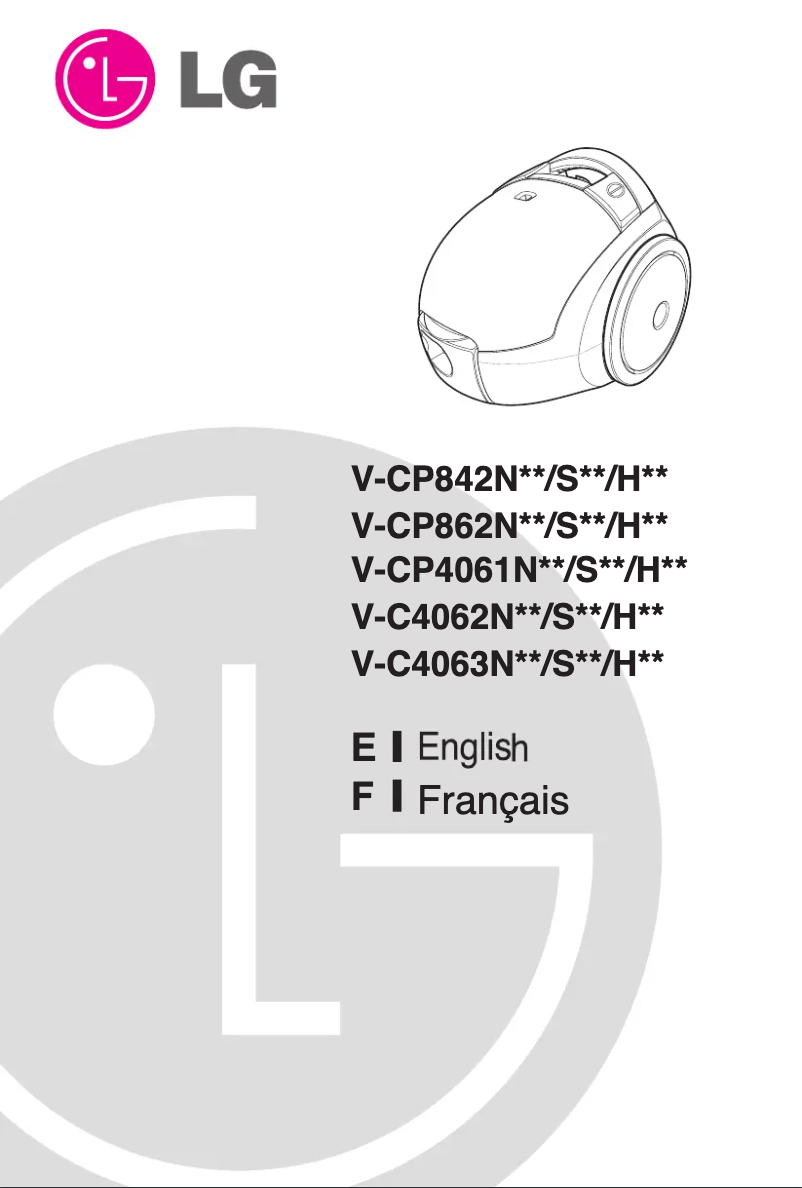 Page 1 de la notice Manuel utilisateur LG V-CP862ST