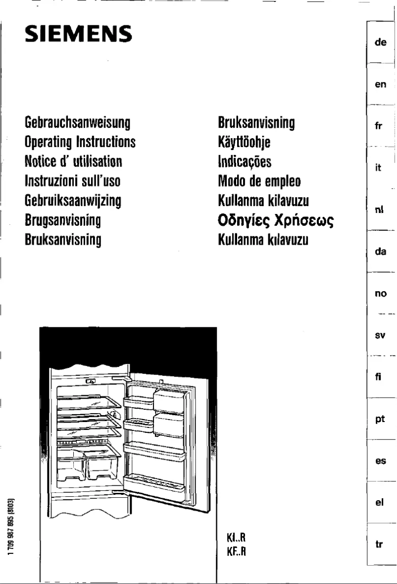 Page 1 de la notice Manuel utilisateur Bosch KIR20470FF
