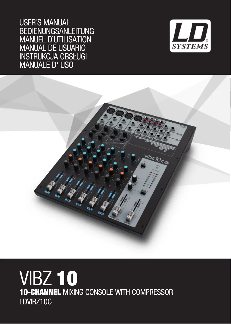 Página 1 del manual Manual de usuario LD Systems VIBZ 10