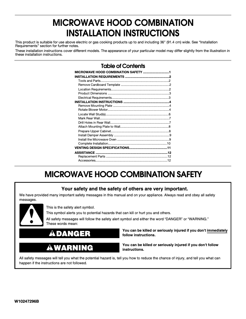 Page 1 de la notice Manuel utilisateur Whirlpool GMH6185XVS