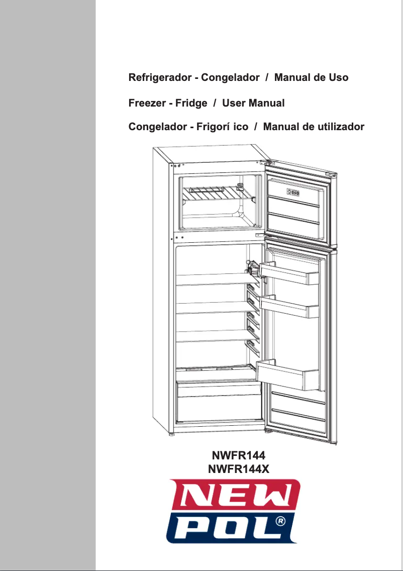 Page n°1 - Manuel utilisateur New Pol NWFR144X