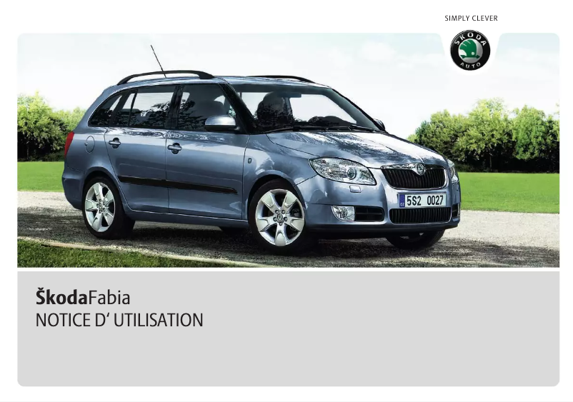 Image de la première page du manuel de l'appareil Fabia (2009)