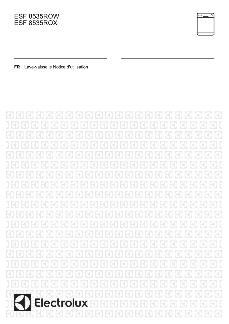 Page 1 de la notice Manuel utilisateur Electrolux ESF8535ROX