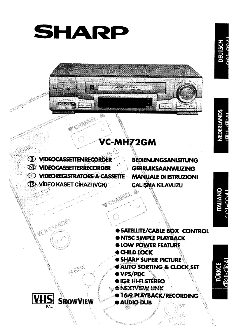 Image de la première page du manuel de l'appareil VC-MH72GM