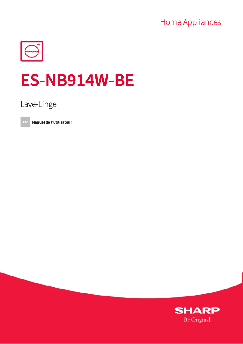 Image de la première page du manuel de l'appareil ES-NB914W-BE