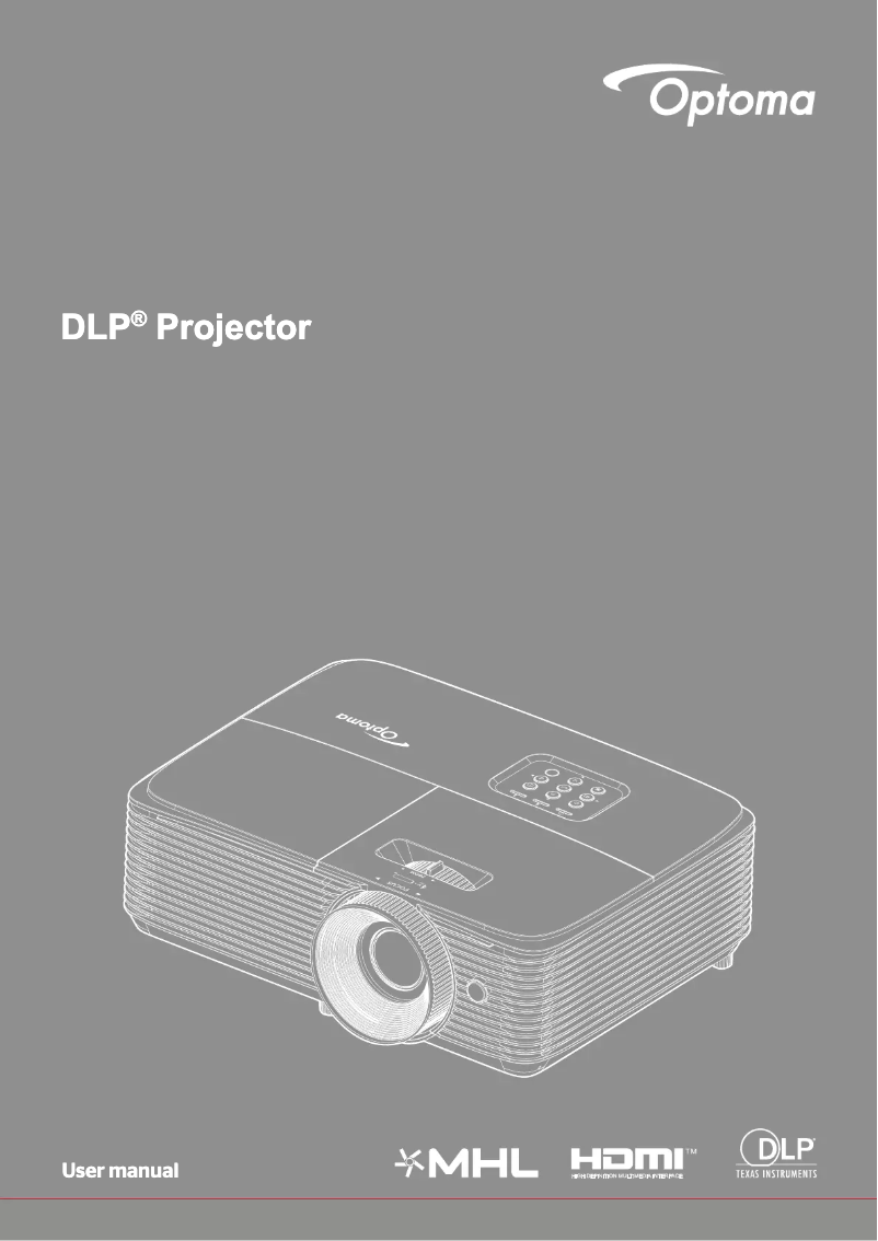 Page 1 de la notice Manuel utilisateur Optoma HD39HDR