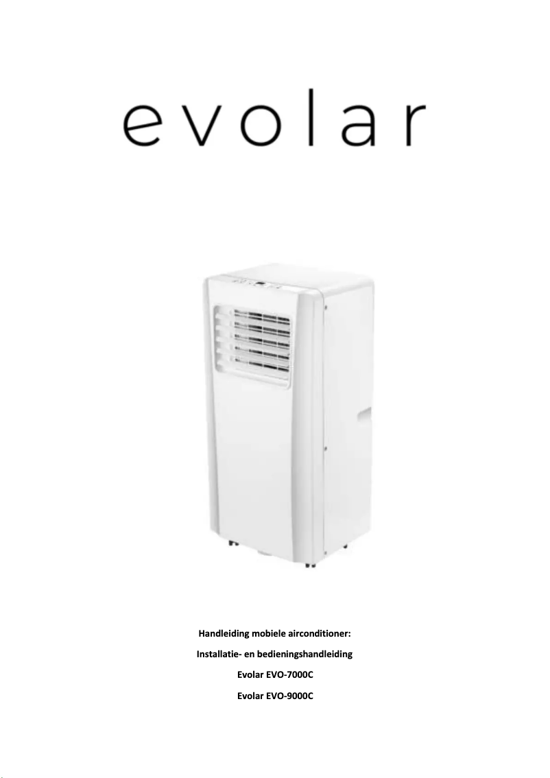 Image de la première page du manuel de l'appareil EVO-7000C