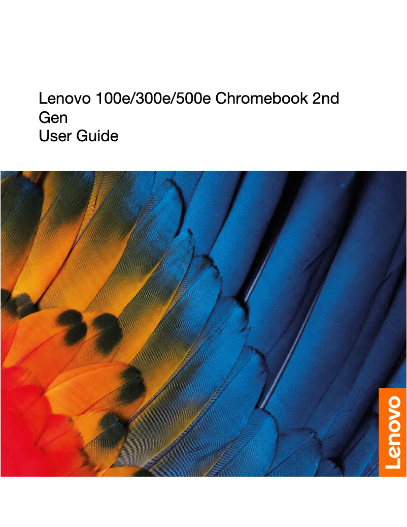 Page 1 de la notice Manuel utilisateur Lenovo 100e Chromebook Gen 3