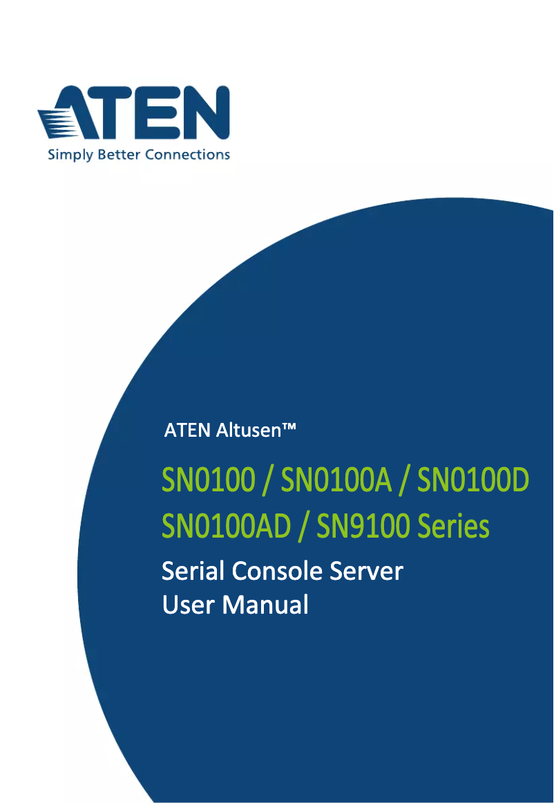 Page n°1 - Manuel utilisateur ATen SN0132-AX-E