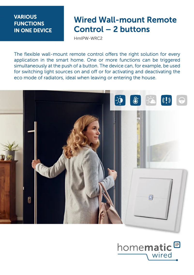 Image de la première page du manuel de l'appareil HMIPW-WRC2