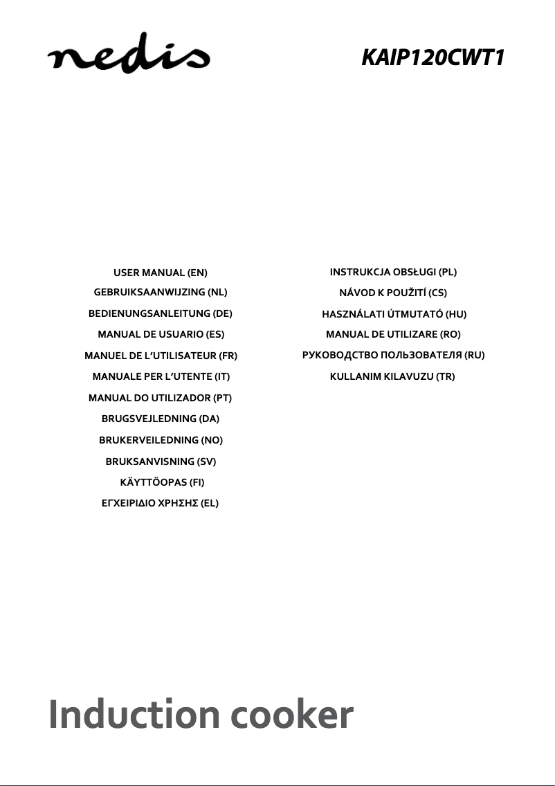 Page 1 de la notice Manuel utilisateur Nedis KAIP110CBK1