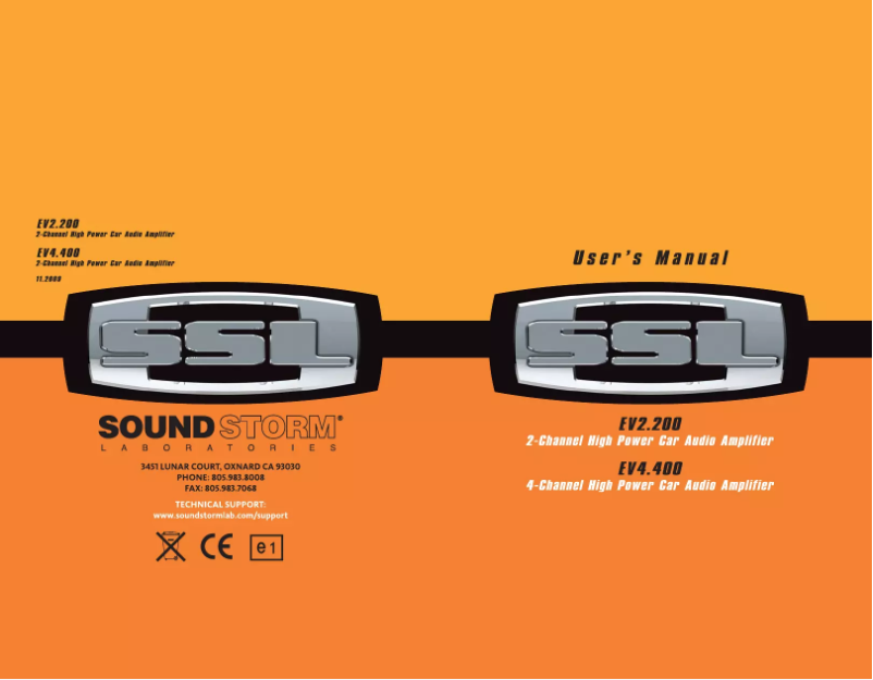 Image de la première page du manuel de l'appareil Evolution EV4.400