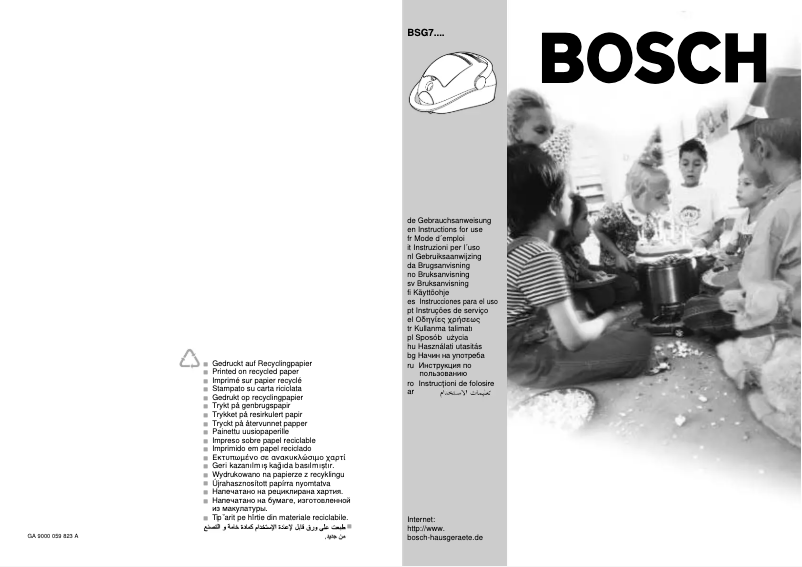 Image de la première page du manuel de l'appareil BSG71866