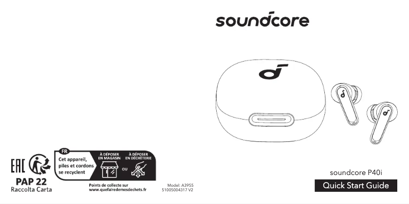 Página 1 del manual Manual de usuario Soundcore P40i