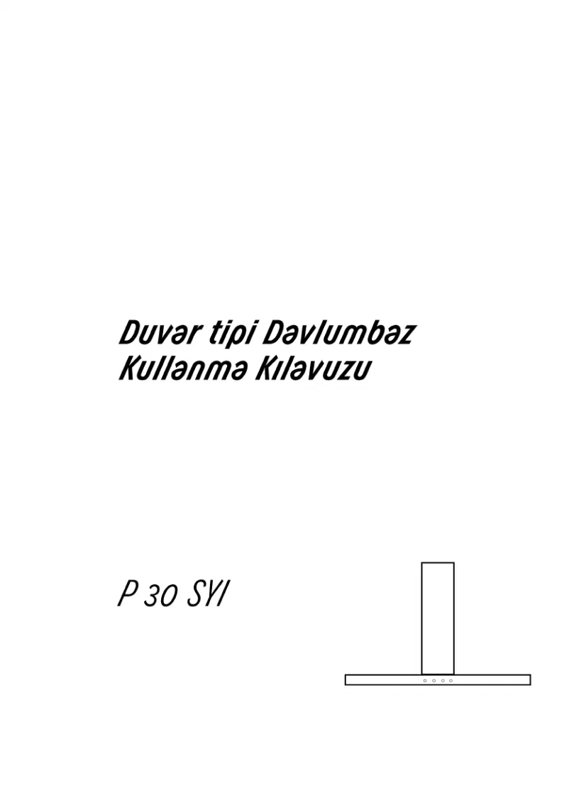 Image de la première page du manuel de l'appareil P 30 SYI