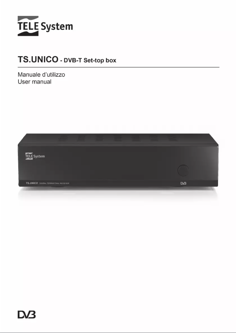 Page 1 de la notice Manuel utilisateur TELE System TS.UNICO