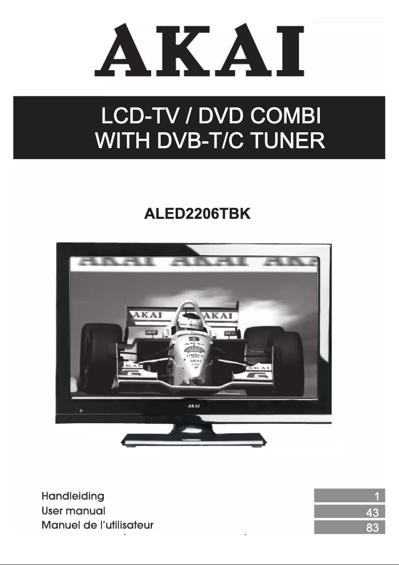 Image de la première page du manuel de l'appareil ALED2206TBK