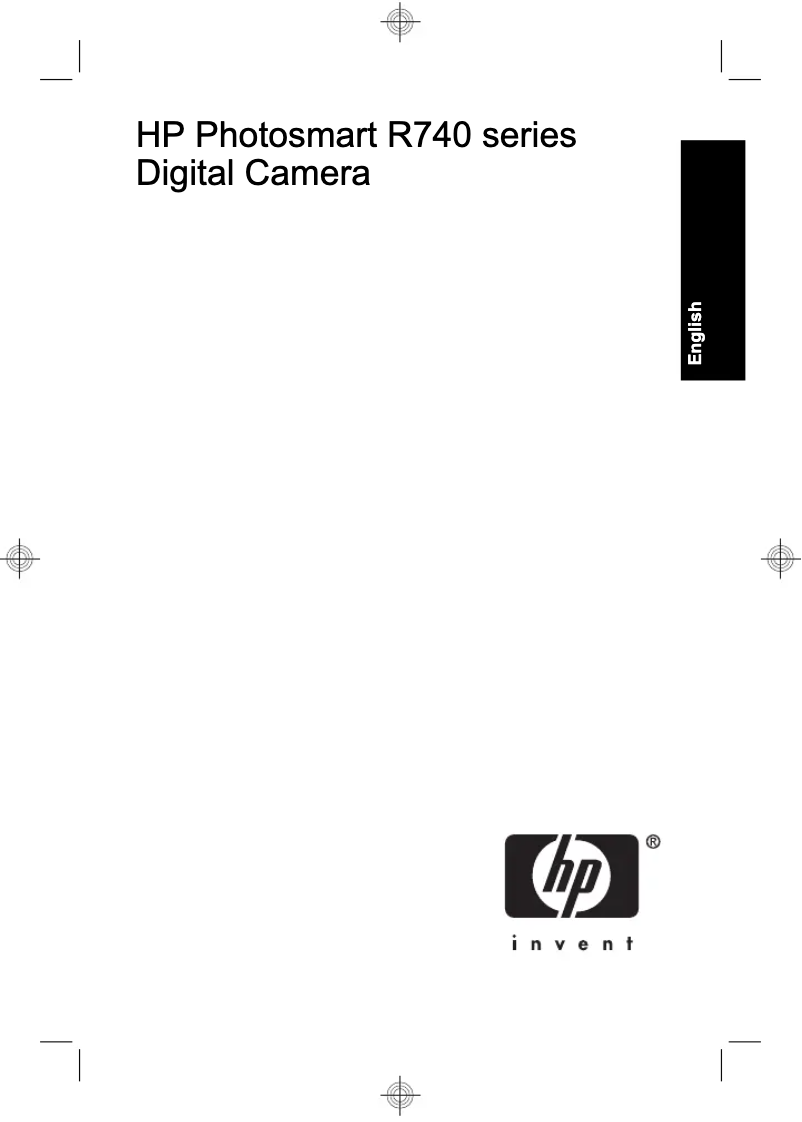 Page 1 of the manual User Manual HP PhotoSmart R740