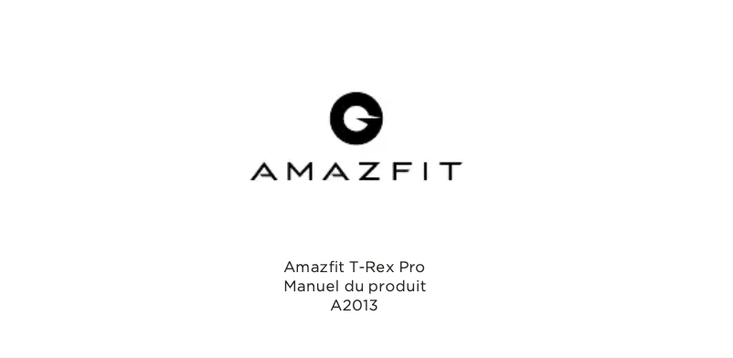Page n°1 - Guide de démarrage rapide Amazfit T-Rex Pro