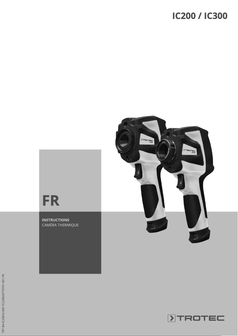 Page 1 de la notice Manuel utilisateur Trotec IC300