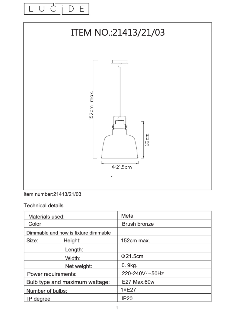 Página 1 del manual Manual de usuario Lucide Naut