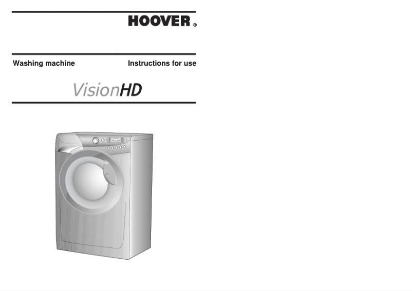 Page n°1 - Manuel utilisateur Hoover VHD 8143 DB-80