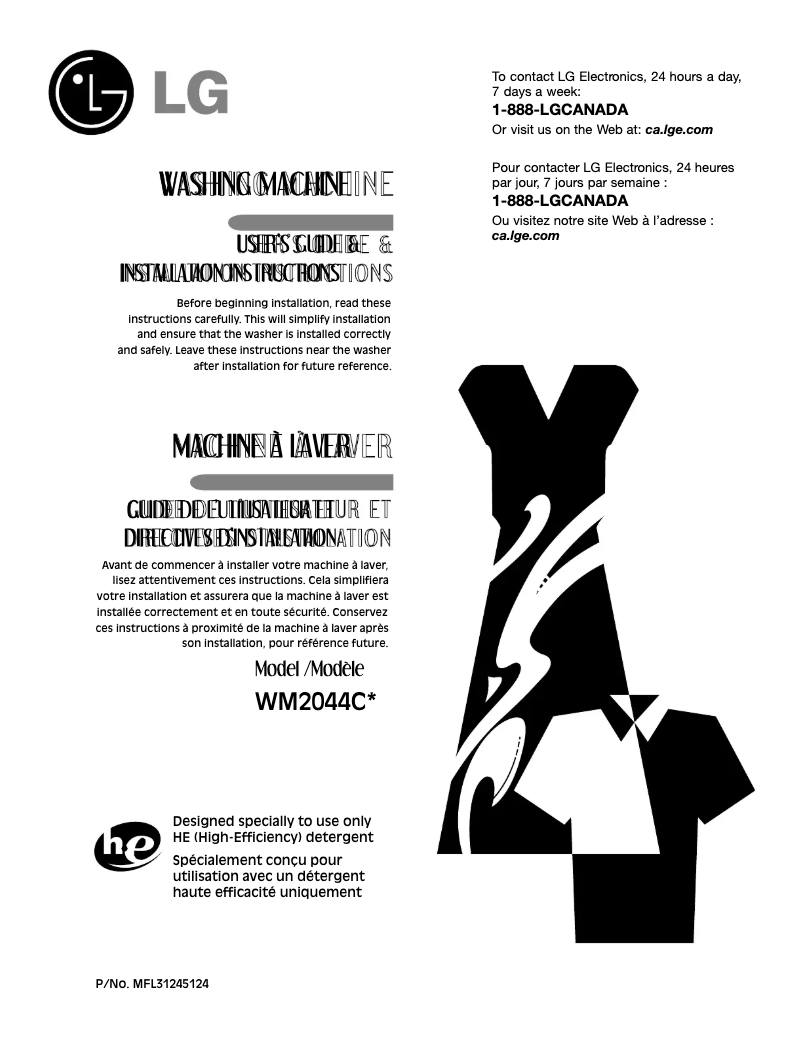 Image de la première page du manuel de l'appareil WD-10413BD