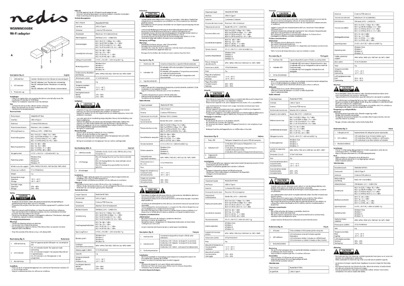Page 1 de la notice Manuel utilisateur Nedis WSNWM300BK