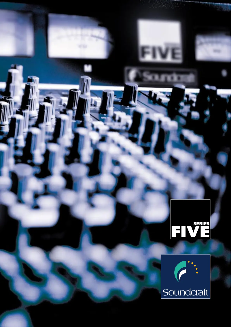 Page 1 de la notice Brochure Soundcraft Series FIVE