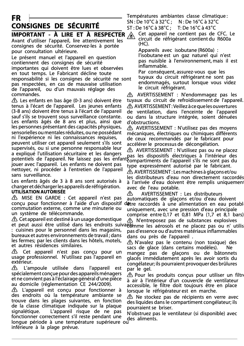 Image de la première page du manuel de l'appareil PRT 12S1